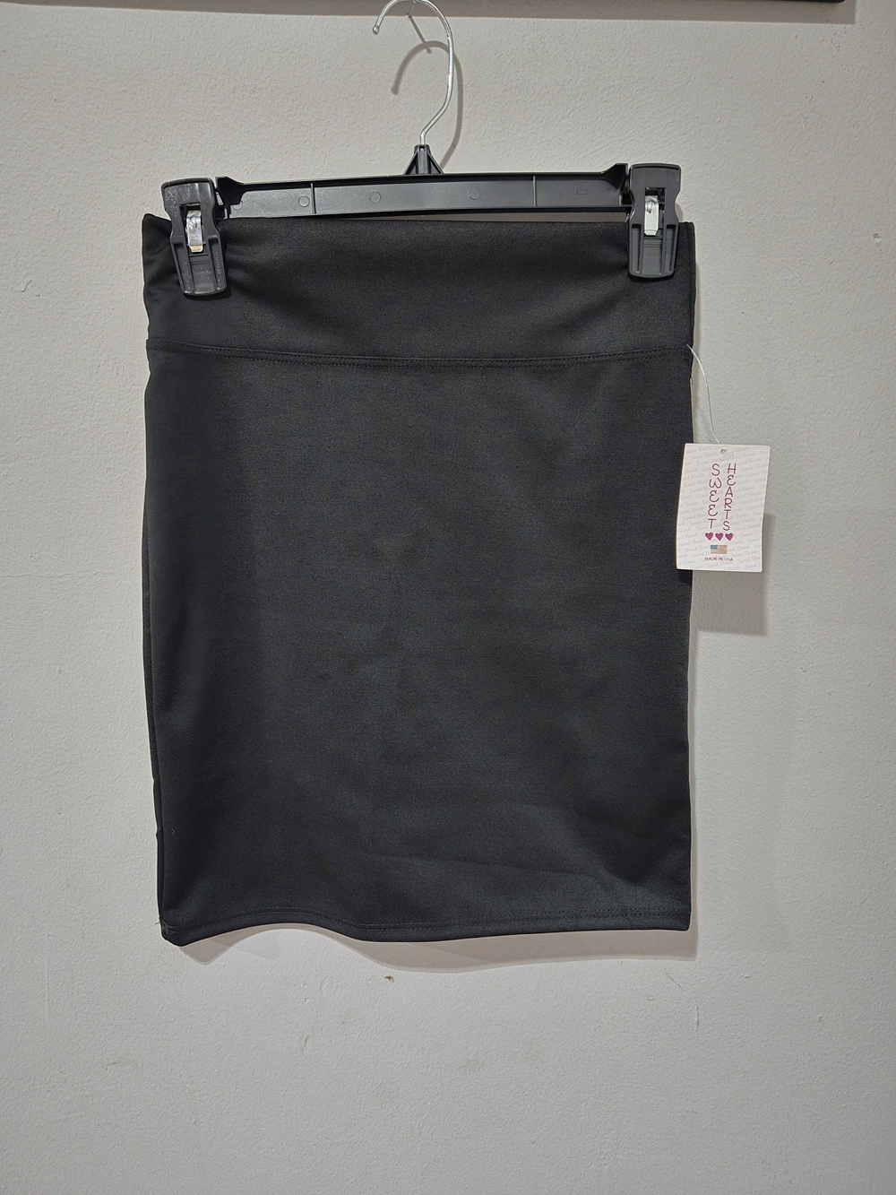 Sweet Heart Rose Black Pencil Skirt - Sleek Everyday Style